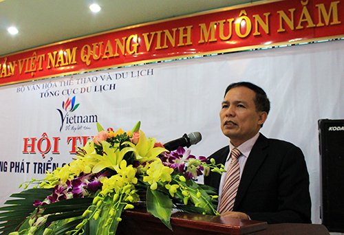 Phó Tổng cục trưởng Tổng cục Du lịch Ngô Hoài Chung phát biểu tại hội thảo